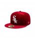 Gorra 59Fifty MLB Chicago White Sox Floral Velour Rojo