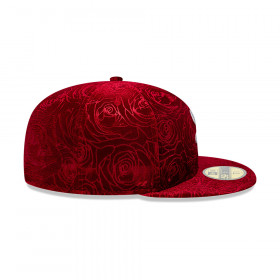 Gorra 59Fifty MLB Chicago White Sox Floral Velour Rojo