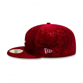 Gorra 59Fifty MLB Chicago White Sox Floral Velour Rojo