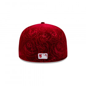 Gorra 59Fifty MLB Chicago White Sox Floral Velour Rojo