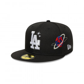 Gorra 59Fifty MLB Los Angeles Dodgers Planet Icon Negro