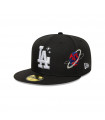 Gorra 59Fifty MLB Los Angeles Dodgers Planet Icon Negro