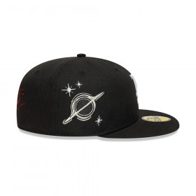 Gorra 59Fifty MLB Los Angeles Dodgers Planet Icon Negro
