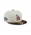 Gorra 59Fifty MLB Los Angeles Dodgers Chrome Walnut Crema