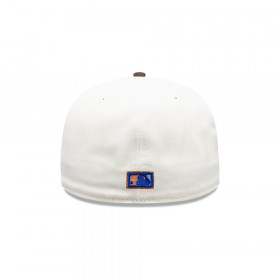 Gorra 59Fifty MLB New York Yankees Chrome Walnut Blanco