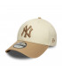 Gorra 9Forty MLB New York Yankees Colour Block Beige