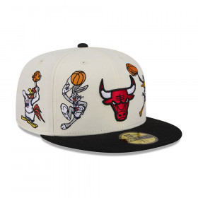 Gorra 59Fifty NBA Chicago Bulls Space Jam Blanco