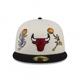 Gorra 59Fifty NBA Chicago Bulls Space Jam Blanco