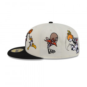 Gorra 59Fifty NBA Chicago Bulls Space Jam Blanco