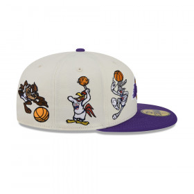 Gorra 59Fifty NBA Los Angeles Lakers Space Jam Blanco