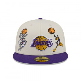 Gorra 59Fifty NBA Los Angeles Lakers Space Jam Blanco