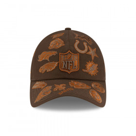 Gorra Casual Classic NFL All Over Bad Bunny Super Tazón Marrón