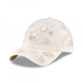 Gorra Casual Classic NFL All Over Bad Bunny Super Tazón Blanco
