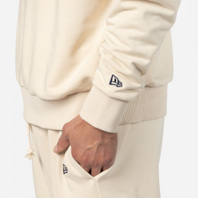 Polera Crewneck MLB  New York Yankees Patches Light Beige