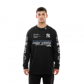 Polo Manga Larga MLB New York Yankees Modern Speed Negro