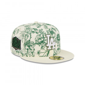 Gorra 59Fifty MLB Los Angeles Dodgers Spring Floral Blanco