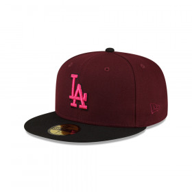 Gorra 59Fifty MLB Los Angeles Dodgers Dark Properties Morado