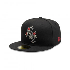 Gorra 59Fifty MLB Chicago White Sox Gothic Flowers Negro