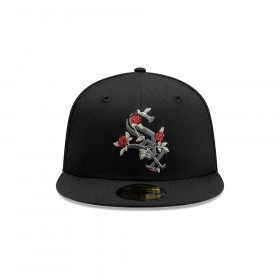 Gorra 59Fifty MLB Chicago White Sox Gothic Flowers Negro
