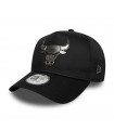 Gorra 9Forty NBA Chicago Bulls Metallic Negro