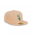 Gorra 59Fifty MLB Chicago White Sox Seasonal Chain Stitch Beige