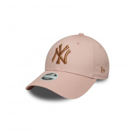 Gorra 9Forty MLB New York Yankees Metallic Rosa Pastel