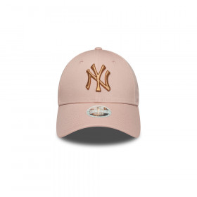 Gorra 9Forty MLB New York Yankees Metallic Rosa Pastel