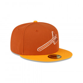 Gorra 59Fifty MLB Atlanta Braves Rust Copper Properties Naranja