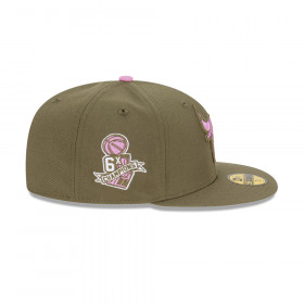 Gorra 59Fifty NBA Chicago Bulls Lavander Fields Green Med