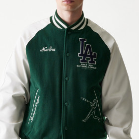 Chaqueta MLB Los Angeles Dodgers Heritage Verde