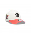 Gorra 9Forty MLB New York Yankees Chrome Coral 940Af Blanco