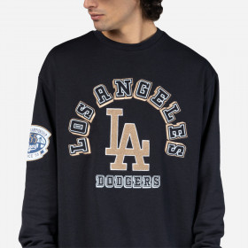 Polera Crewneck MLB  Los Angeles Dodgers Patches Navy