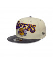 Gorra 9Fifty NBA  Los Angeles Lakers Cord Visor Light Beige
