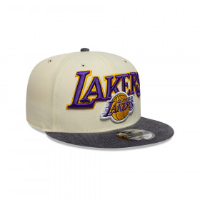 Gorra 9Fifty NBA  Los Angeles Lakers Cord Visor Light Beige