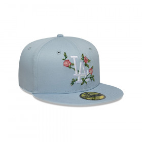 Gorra 59Fifty MLB Los Angeles Dodgers MLB Floral Pastel Azul