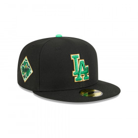 Gorra 59Fifty MLB Los Angeles Dodgers St Patrick's Negro