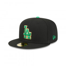 Gorra 59Fifty MLB Los Angeles Dodgers St Patrick's Negro