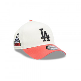Gorra 9Forty MLB Los Angeles Dodgers Chrome Coral Blanco