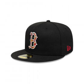 Gorra 59Fifty MLB  Boston Red Sox Floral Infilled Black