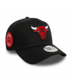 Gorra 9Forty NBA Chicago Bulls Patch Negro