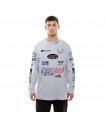 Polo Manga Larga NBA Chicago Bulls Modern Speed Blanco