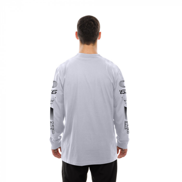 Polo Manga Larga NBA Chicago Bulls Modern Speed Blanco