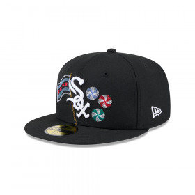 Gorra 59Fifty MLB Chicago White Sox State Stitch Negro