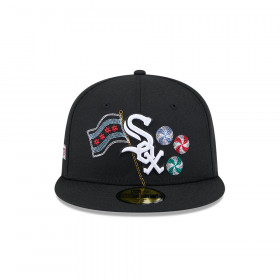 Gorra 59Fifty MLB Chicago White Sox State Stitch Negro