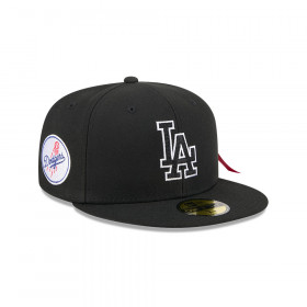 Gorra 59Fifty MLB Los Angeles Dodgers Alpha Industries Negro