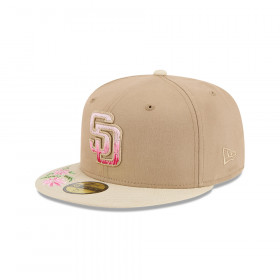 Gorra 59Fifty MLB San Diego Padres Hand Stitched Floral Beige