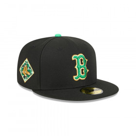 Gorra 59Fifty MLB Boston Red Sox St Patrick's Negro