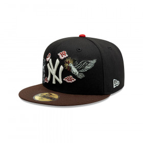 Gorra 59Fifty MLB New York Yankees Divine Symbols Negro