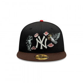 Gorra 59Fifty MLB New York Yankees Divine Symbols Negro