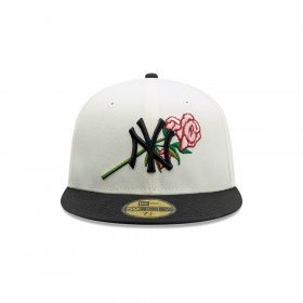 Gorra 59Fifty MLB New York Yankees Pink Rose Blanco